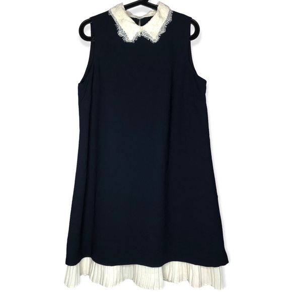 Nanette Lepore Lace Collar Shift Dress Size 10 - Picture 2 of 10